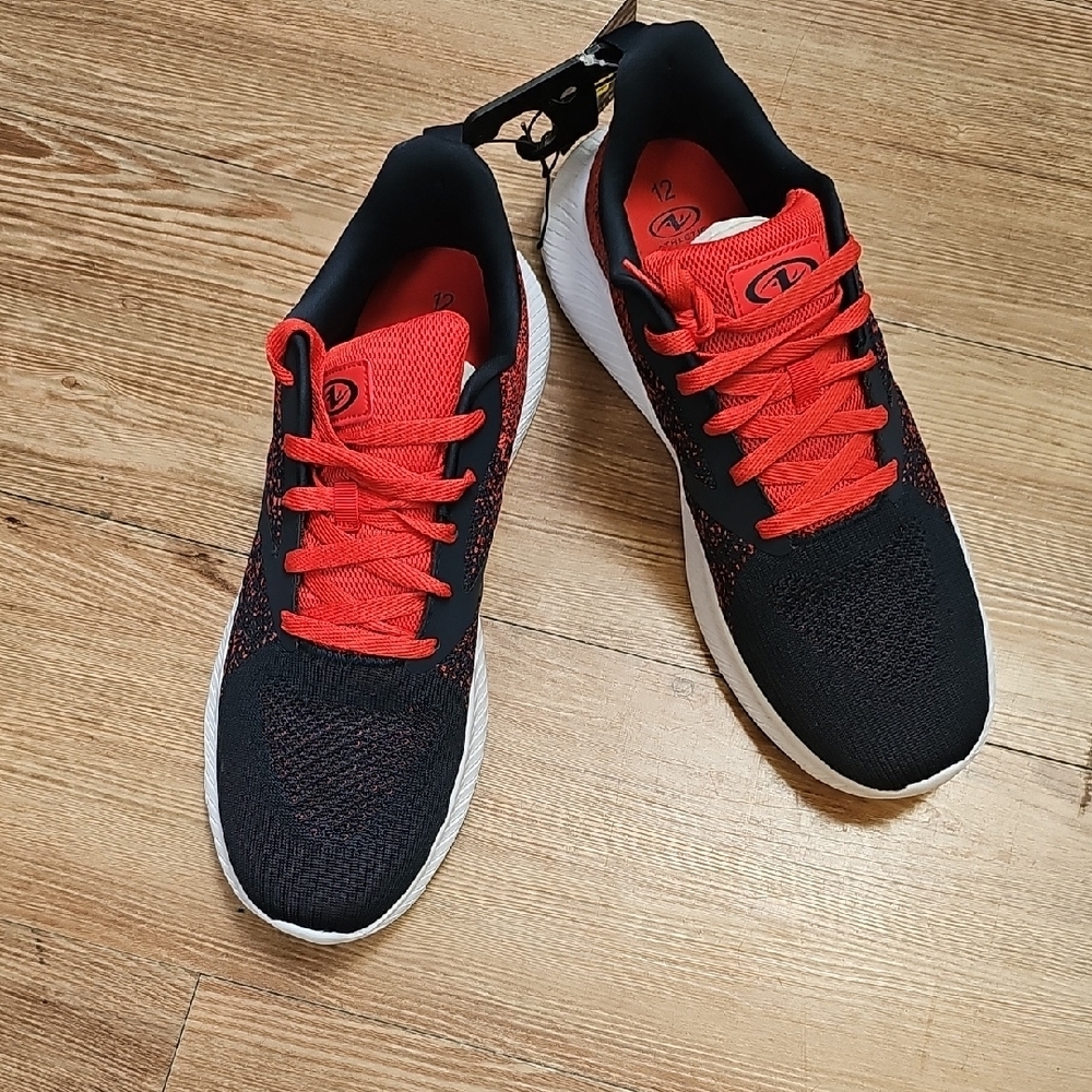 Red and Black Athletic Works Sneakers